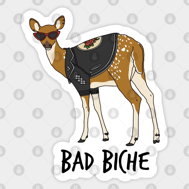 Bad Biche Sticker by aglomeradesign